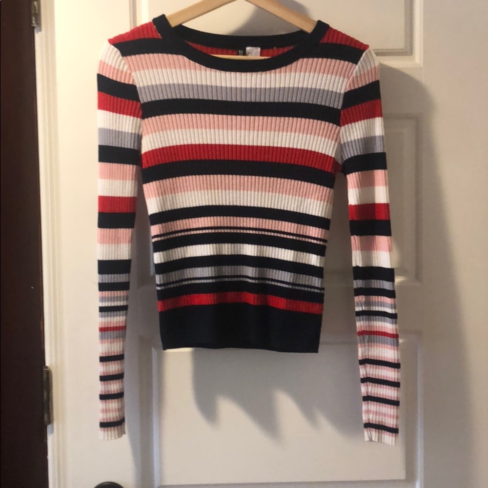 HM colored stripes knitwear S